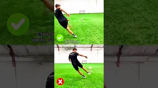 Master the Perfect Shot! How to Shoot a Bouncing Football with Crazy Accuracy #FootballTips #Shorts