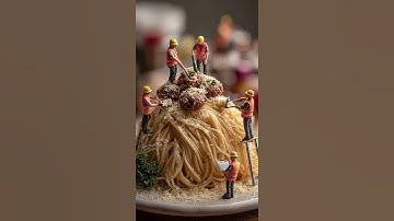 Spaghetti with Meatballs in AI.  #faceless #youtubeshorts #chatgpt #ai #art #freefire #minecraft