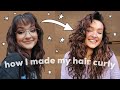 HOW I MADE MY WAVY HAIR CURLY