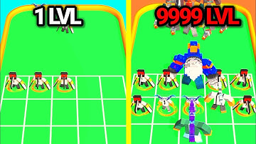 MAX LEVEL in Merge Chainsaw 3D Run Merge Game #gamingboytanjil