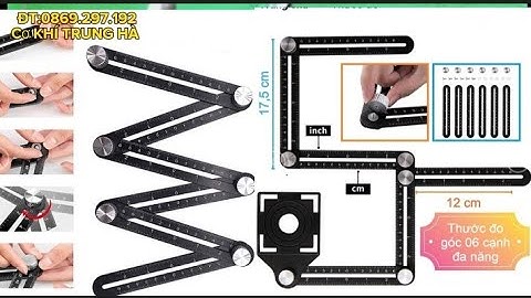 THƯỚC ĐO ĐỊNH VỊ CẮT GẠCH.ĐIỀU CHỈNH ĐA GÓC THƯỚC GẬP 6 KHÚC.CƠ KHÍ TRUNG HÀ.ĐT:0869.297.192.