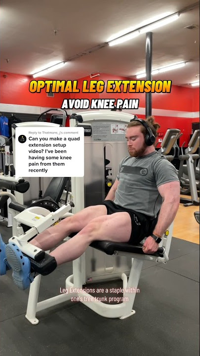 Leg Extensions: Dangerous for your knees or great rehab exercise?