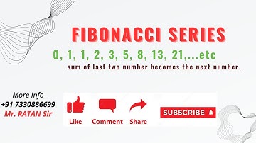 Java Number Programs || Fibonacci Series ||FIBONACCI SERIES || Ratan Sir || Like Comment Subscribe