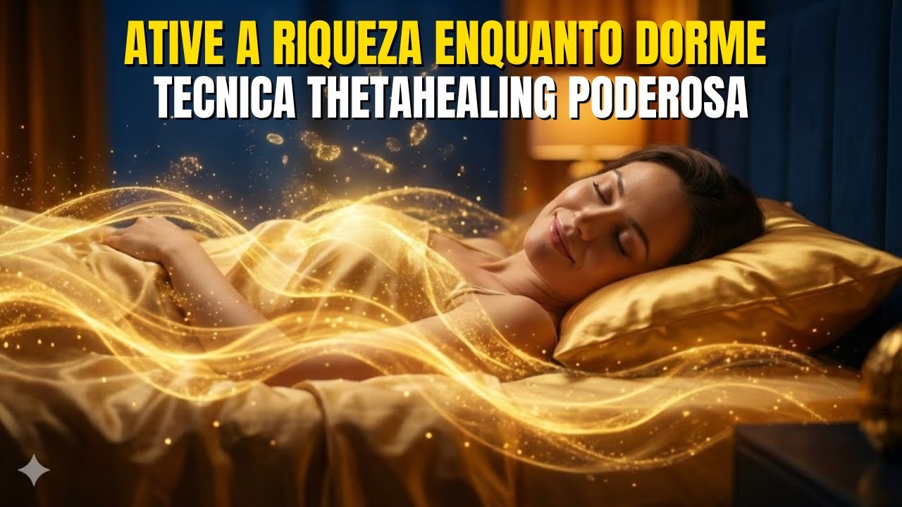O "Ímã Dourado": Atraia Fortunas Dormindo (ThetaHealing) | Meditação Para Dormir