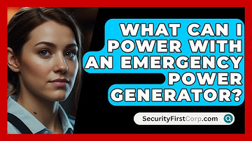 What Can I Power With An Emergency Power Generator? - SecurityFirstCorp.com
