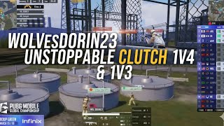 DORIN23 INSANE 1v4 + 1v3 CLUTCH! | PMGC 2025 Highlights | Unbelievable PUBG Mobile Gameplay