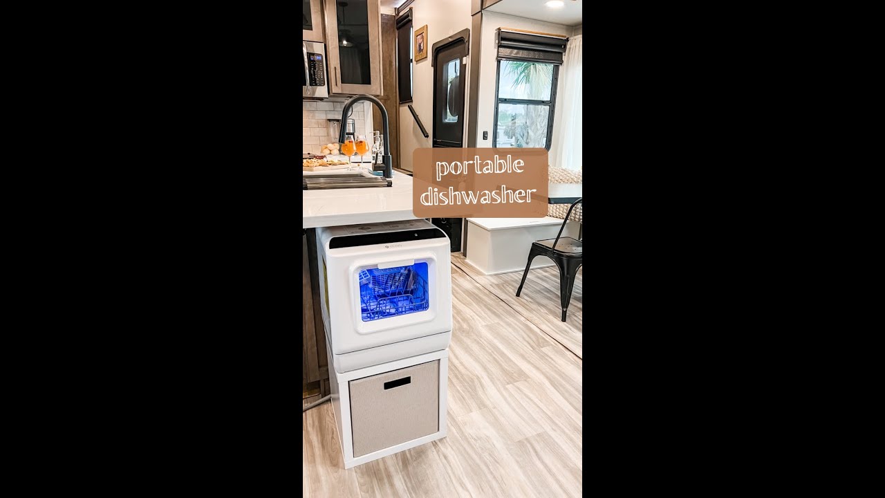 Портативная настольная посудомоечная машина #rvlife #42V13 #toyhauler #nomads