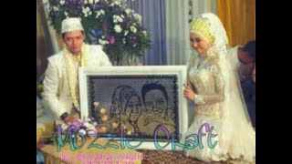 MOZZLE Craft, MAHAR PERNIKAHAN LUKISAN WAJAH KOIN SILUET UNIK