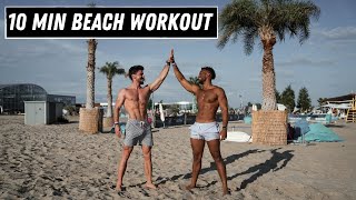 10min HIIT BEACH WORKOUT | Rowan Row ft Teddy Soares by Rowan Row 17,419 views 8 months ago 12 minutes, 32 seconds