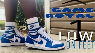 Jordan 1 Low “Game Royal” On Feet 