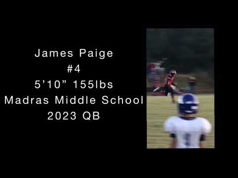 James C. Paige 2017 Madras Middle School Football Season Highlights