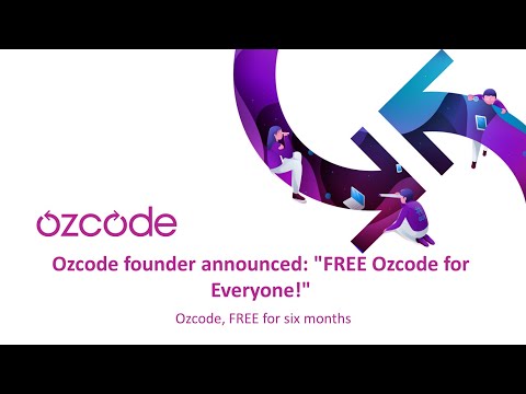 Ozcode founder announced: "FREE Ozcode for Everyone!"