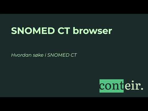 Hvordan søke i SNOMED CT browser