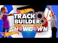 Track Builder Showdown! Sophia vs. Roman | Track Builder | Hot Wheels