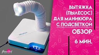 Вытяжка (пылесос) для маникюра или педикюра с подсветкой Обзор Ирины Набок Grand Nail