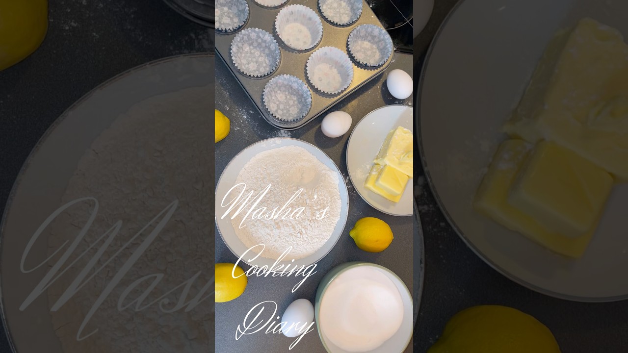 Cozy baking Zesty lemon muffins 🍋 