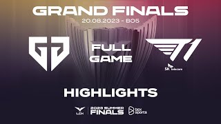GEN vs T1 Highlights ALL GAMES | Chung Kết | LCK Mùa Hè 2023