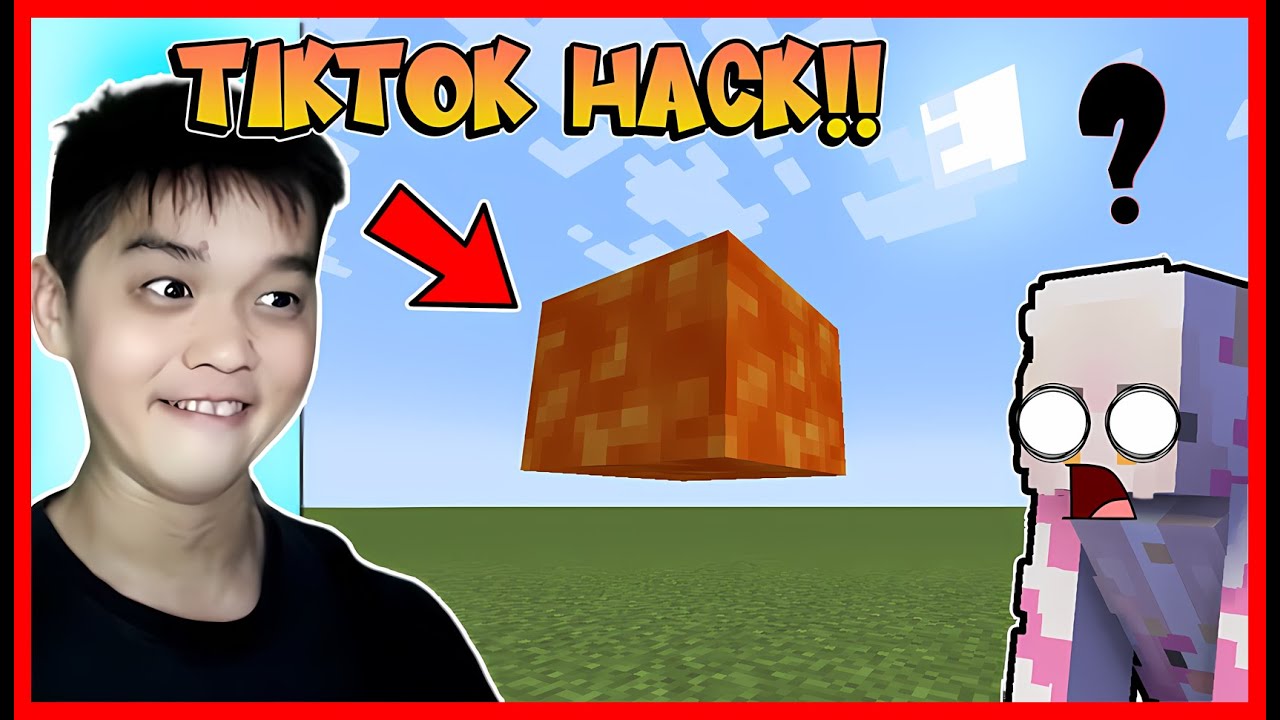 ATUN MENCOBA TIKTOK HACK VIRAL LAVA MELAYANG !! Feat @MOMON Minecraft