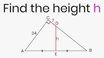 Find the height H | Geometry Math Olympiad Problem