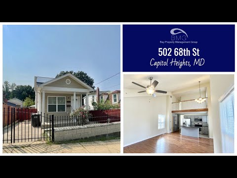 502 68th St, Capitol Heights, MD home video tour