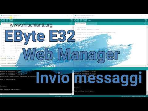 LoRa EByte E32 Web Manager (configuration and test) Web Interface demo in italian