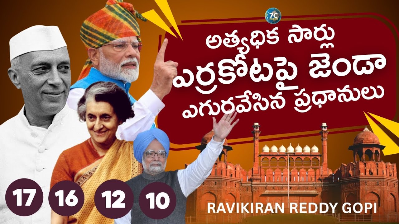 Highest Times Flag Hoisting Prime Ministers of India | Red Fort Independence Day Facts