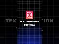 Text animation in Inshot tutorial #inshot #editing #tutorial #inshotediting #shortvideo #trending