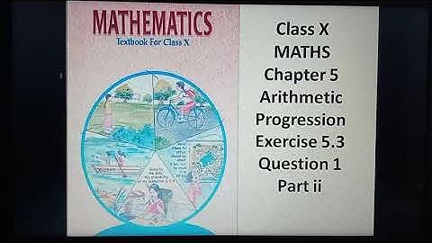 #ncertmath #arithmeticprogression #chapter5#exercise5.3#question1#partii