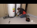 Draining a water heater