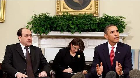 President Obama and Iraqi PM Nuri al-Maliki Addres...