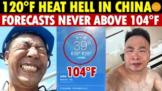 China Is Boiling: 120°F Heat, Burning Coal, Workers Collapse, But Forecasts Never Above 104°F