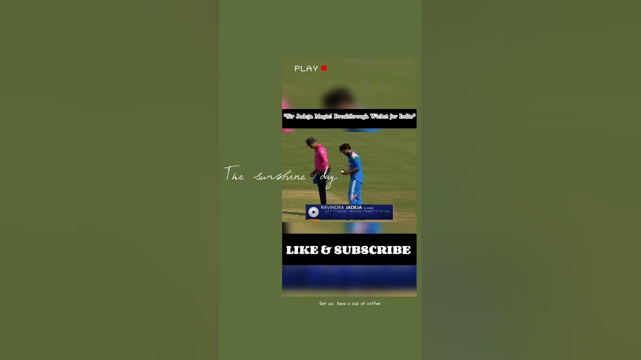 "Sir Jadeja strikes again! π― Another one bites the dust." "Sir Jadeja strikes again! π― Another one bites the dust."