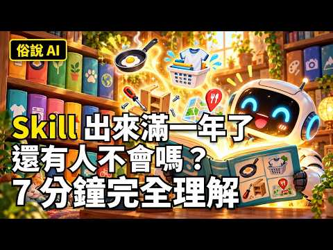 俗說 AI｜Skill 出來滿一年了還有人不會嗎？7 分鐘完全理解 Skill