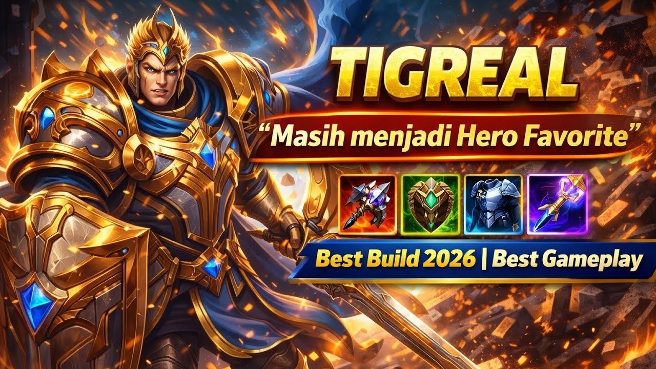 TIGREAL BEST TANKER 2026 I TIGREAL INNITIATOR | BUILD TOP 1 GLOBAL TIGREAL | BEST GAMEPLAY | MLBB