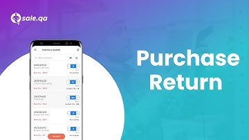 How to enter Purchase Return in Qsale Inventory Application?