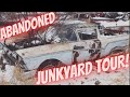 Abandoned junkyard tour closed to the public for over 40 years 250 vehicles 40s 50s 60s 70s