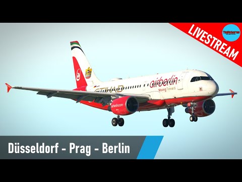 X Plane 11 Dusseldorf Prag Berlin Eddl Lkpr Eddt Airbus A319 Air Berlin Livestream Youtube