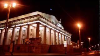 Trailer City Lights of St.  Petersburg Timelapse