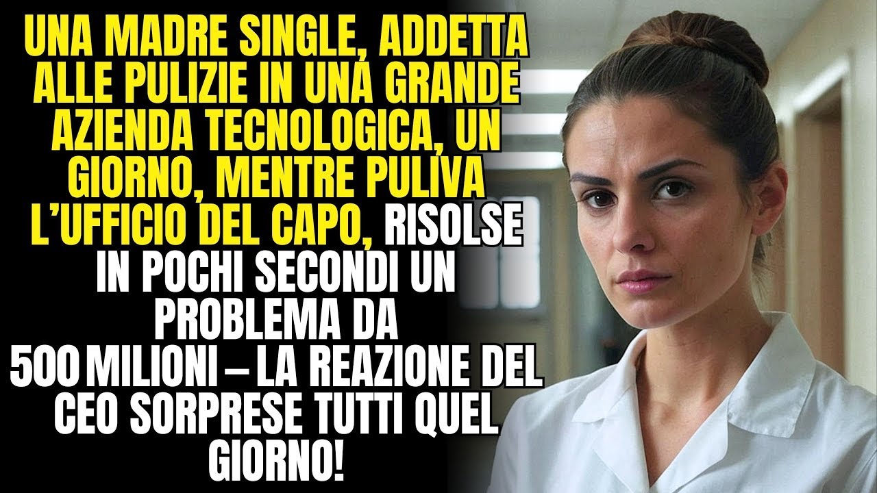 🔴Una addetta alle pulizie ha risolto in pochi secondi un problema da 500 milioni,la reazione de