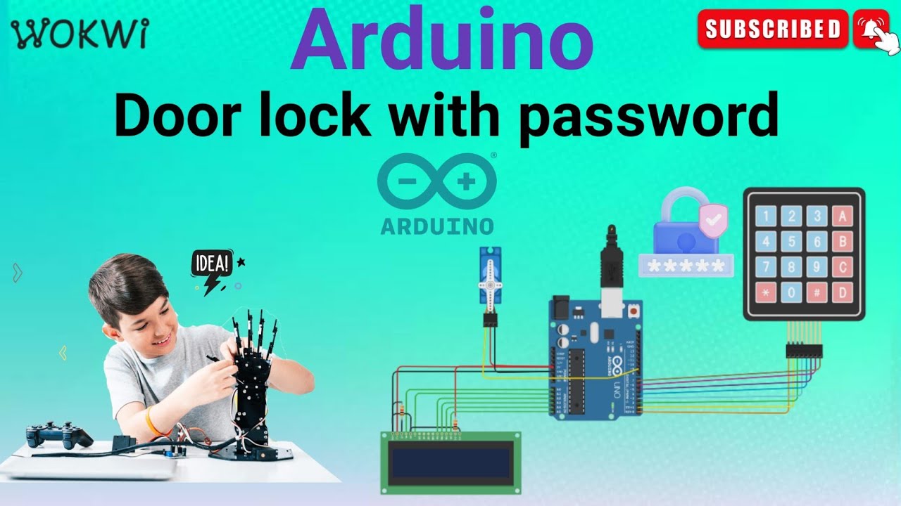 Arduino door lock with password - YouTube