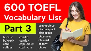 600 TOEFL Vocabulary - Part 3 | Useful Words 🔥 screenshot 1