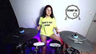 เปิดใจให้ขี้เหล้าแน่ -ตั๊กแตน ยงโย่ (Drum Cover) By Atamp AA