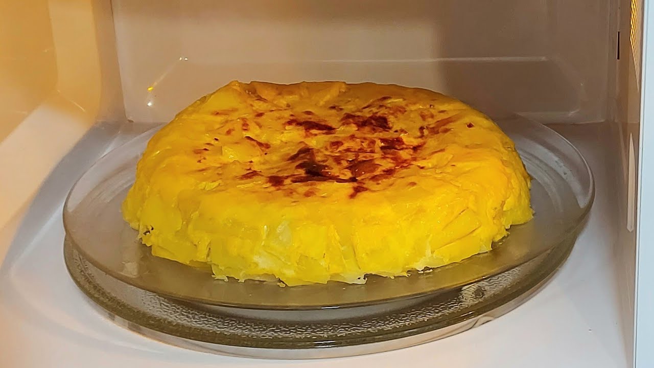 🥚🥔 TORTILLA DE PATATAS LIGERA👌HECHA SÓLO CON MICROONDAS🔌//BEATRIZ