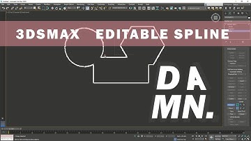 3DS MAX TUTORIAL: 2D Shapes - EDITABLE SPLINE (LESSON 1 - PART 2)