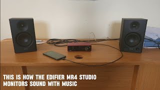 This is how the Edifier MR4 Studio Monitors Sound with Music