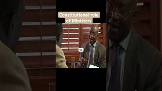 The role of Ministers in Ghana according to the constitution.