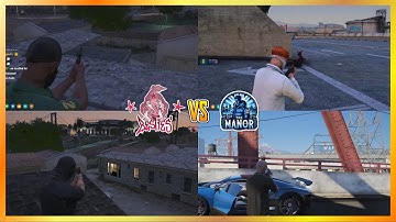 Big Manor Gang Counters Besties Bank Truck At Cypress (Multi POVs) | NoPixel 4.0 GTA RP