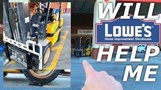 Will Lowes let us borrow the Forklift to Destroy a Kobalt product