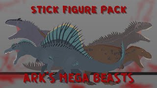 Ark's Mega Beasts Stick Figure Pack | Stick Nodes