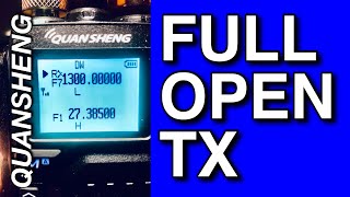 QUANSHENG UV K5  - OPEN TX TEST